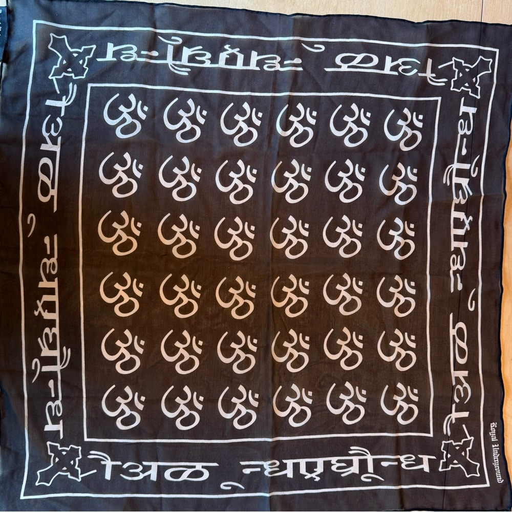 Royal Underground Om Symbol Silk Scarf